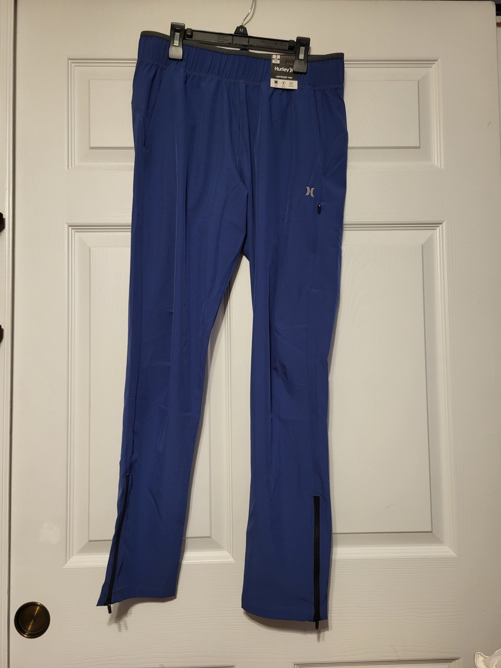 Hurley Men’s Exist Icon Lightweight Pants - Submarine Blue - Size Small NWT
